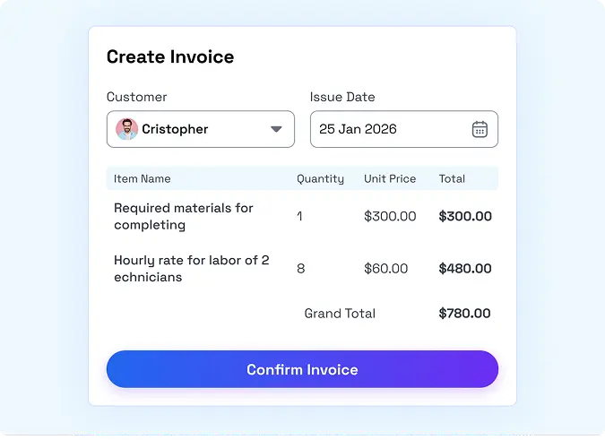 Create Invoice